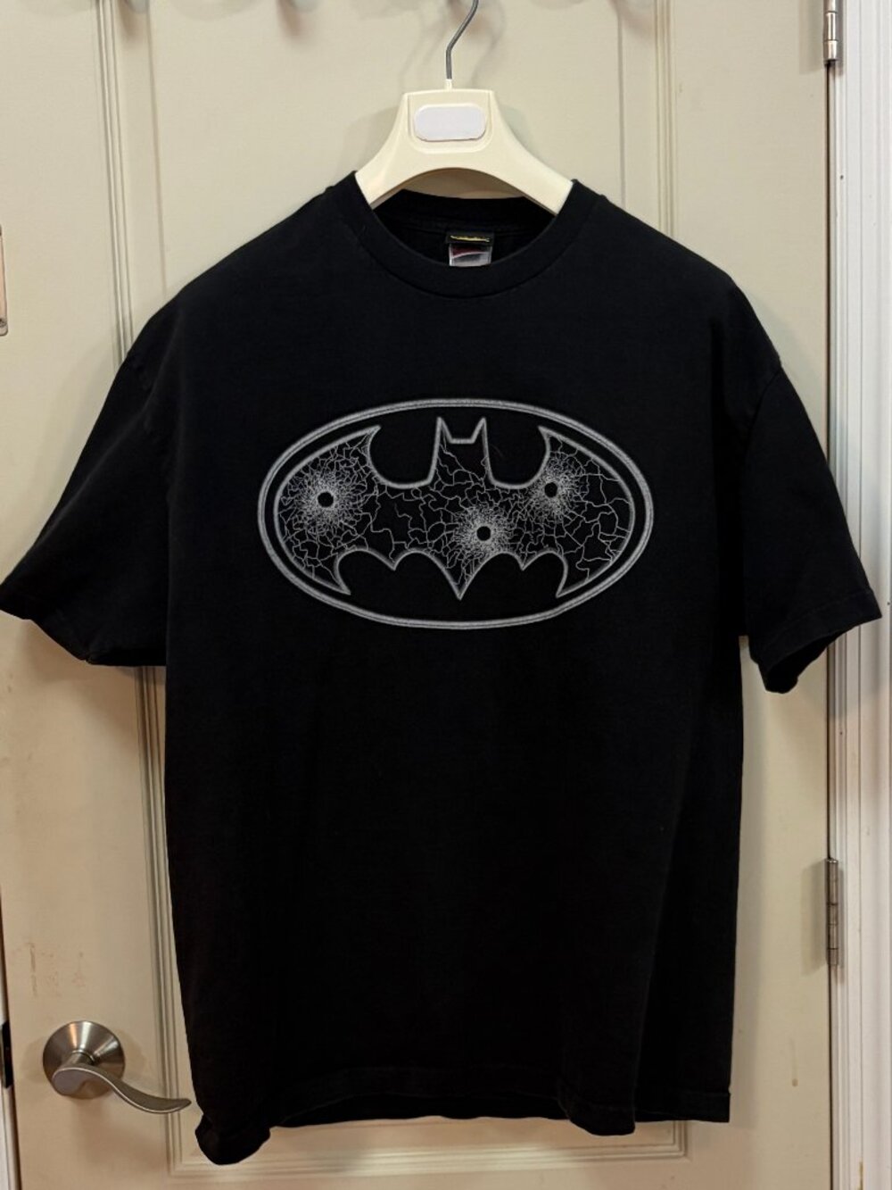 Alstyle Apparel & Activewear Men's Size XL 100% Cotton S/S Batman T-Shirt. Black